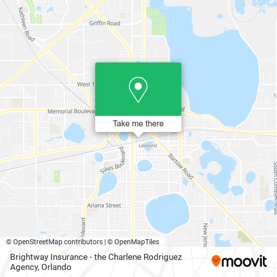 Mapa de Brightway Insurance - the Charlene Rodriguez Agency