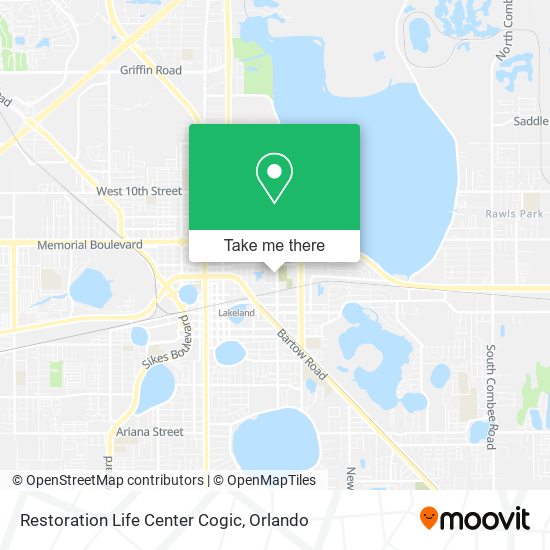 Restoration Life Center Cogic map