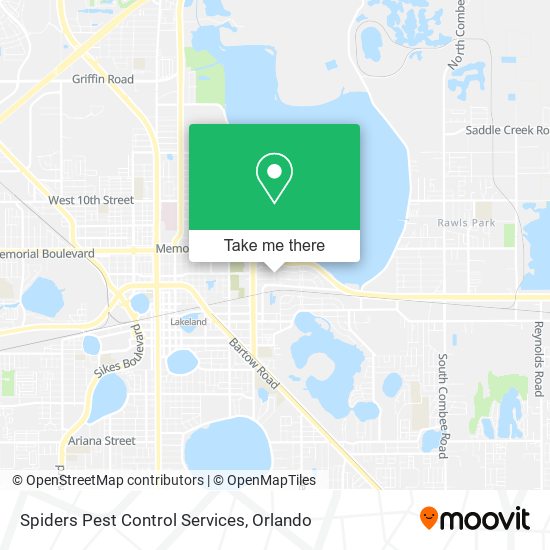 Mapa de Spiders Pest Control Services
