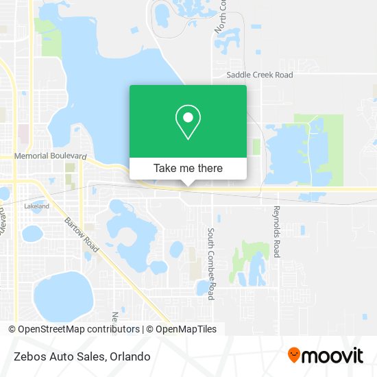 Zebos Auto Sales map