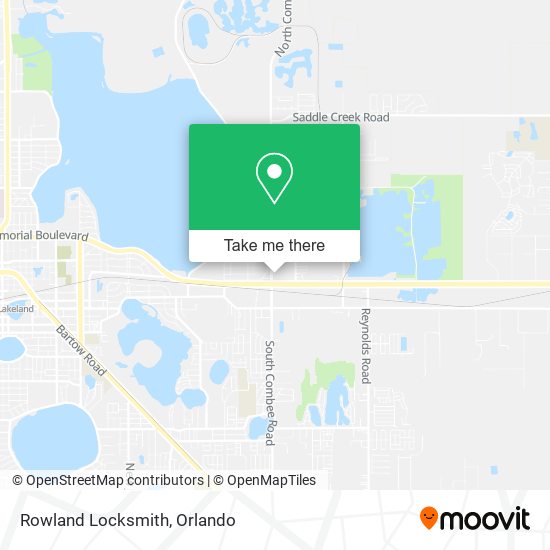 Rowland Locksmith map