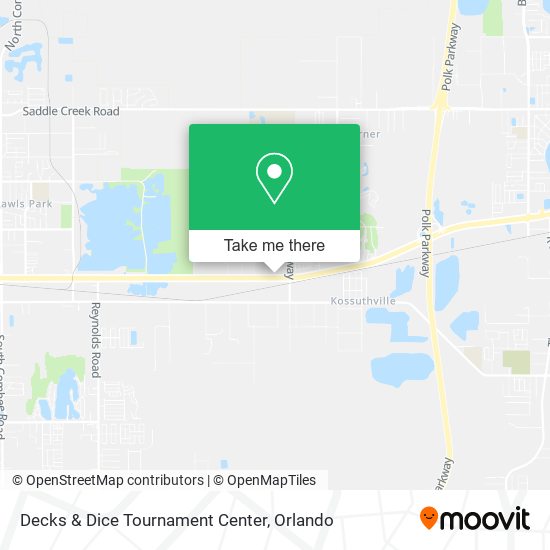 Decks & Dice Tournament Center map