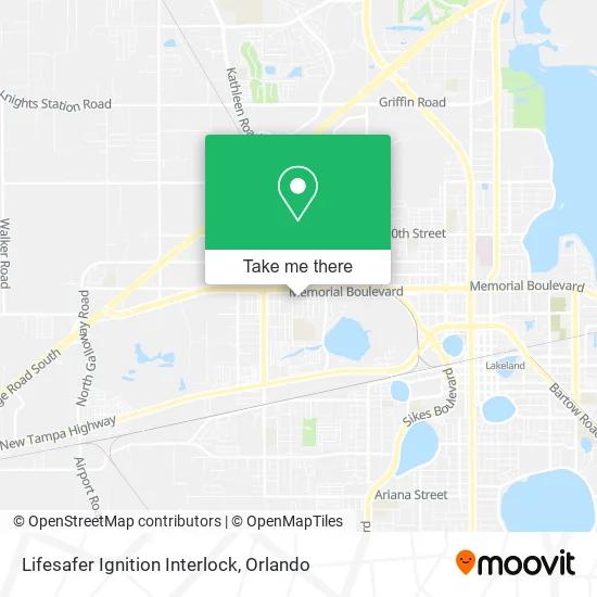 Mapa de Lifesafer Ignition Interlock