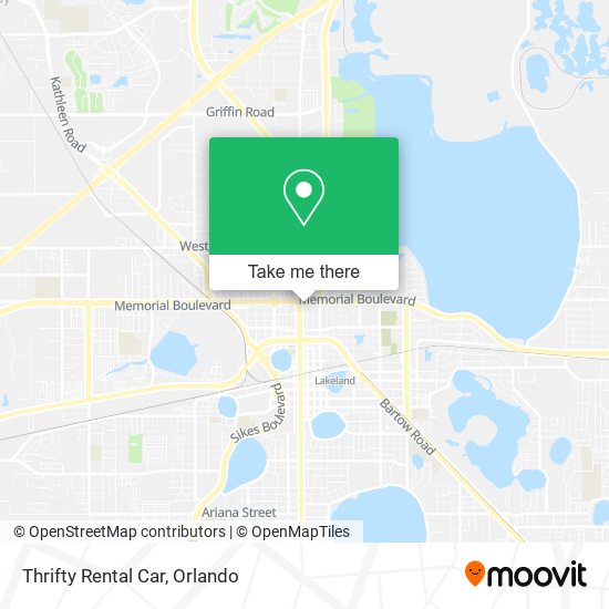 Mapa de Thrifty Rental Car