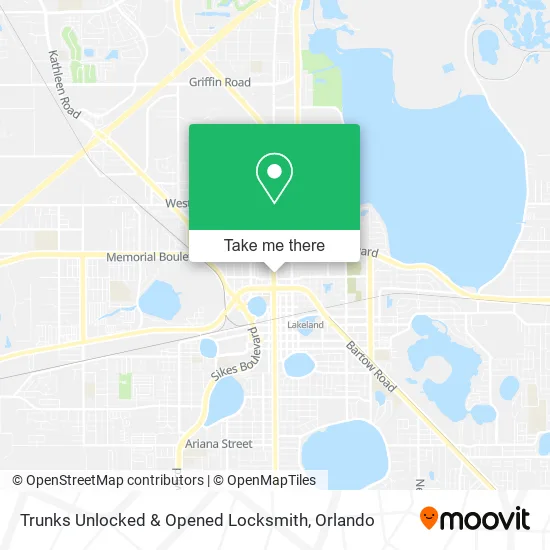 Trunks Unlocked & Opened Locksmith map