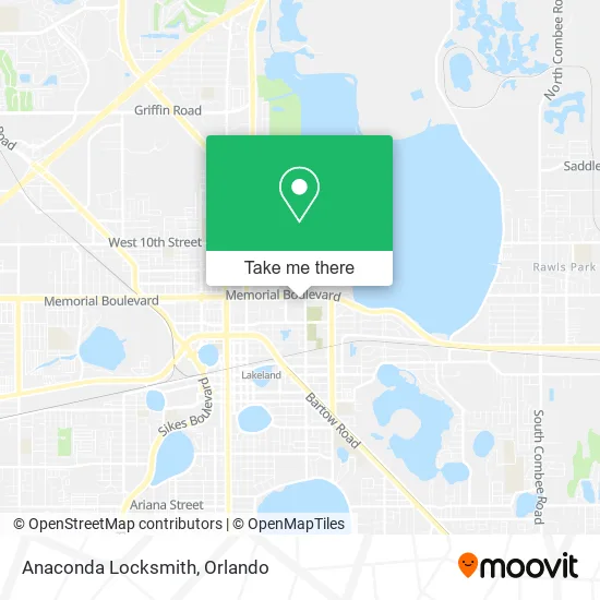Anaconda Locksmith map