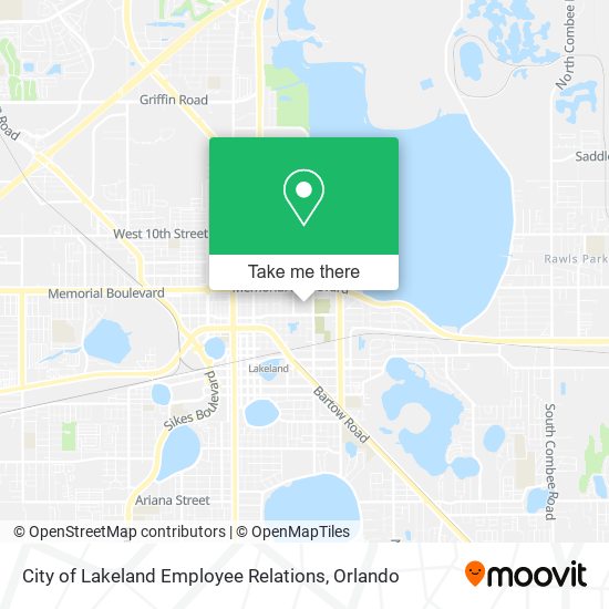 City of Lakeland Employee Relations map