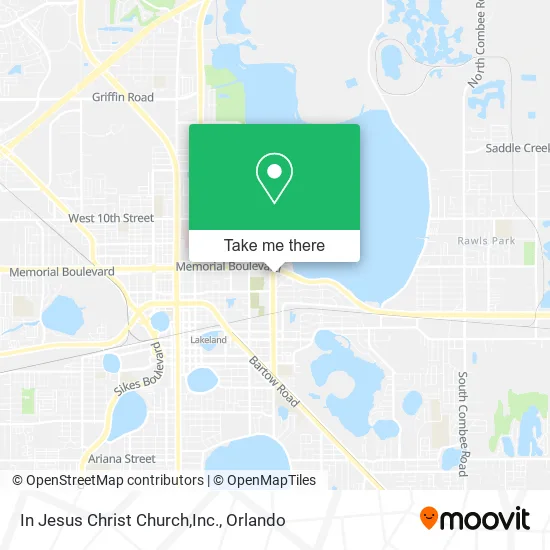 Mapa de In Jesus Christ Church,Inc.