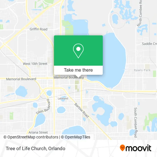 Mapa de Tree of Life Church