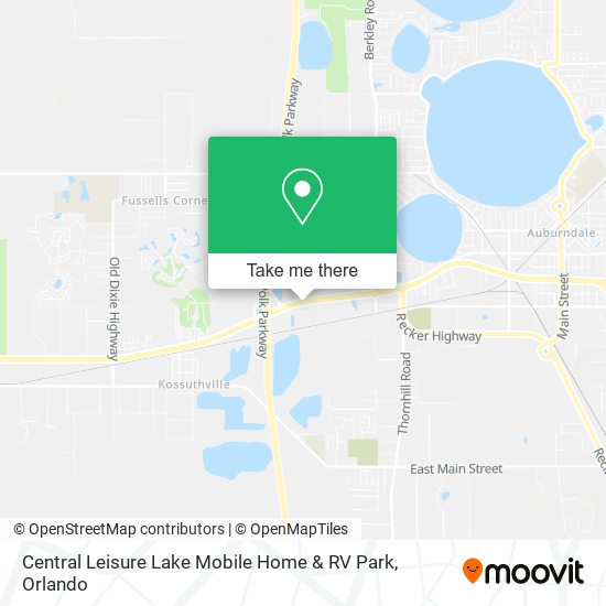 Central Leisure Lake Mobile Home & RV Park map