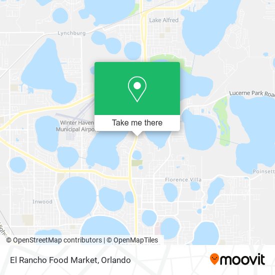 El Rancho Food Market map