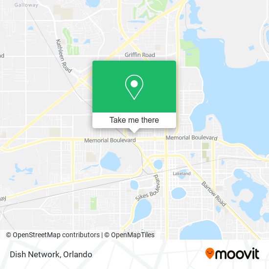 Mapa de Dish Network