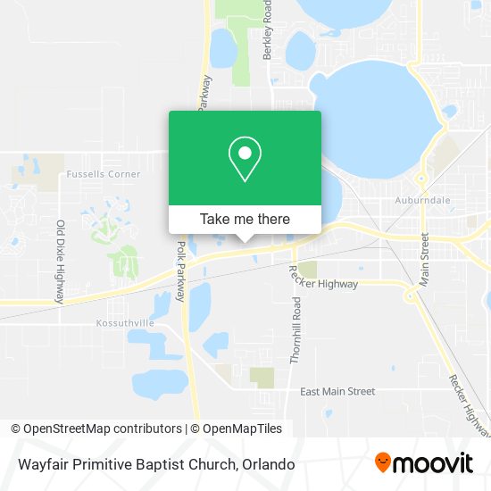 Wayfair Primitive Baptist Church map