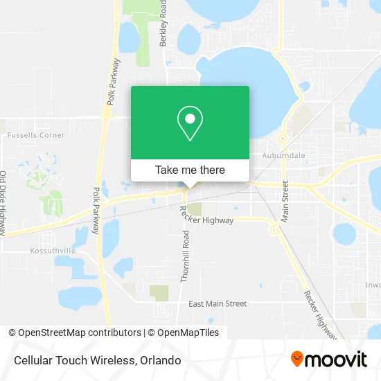 Mapa de Cellular Touch Wireless