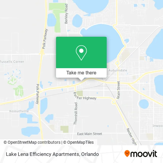 Lake Lena Efficiency Apartments map