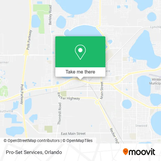 Pro-Set Services map