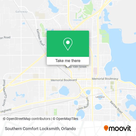 Mapa de Southern Comfort Locksmith