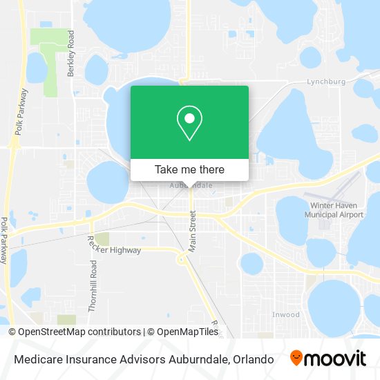 Mapa de Medicare Insurance Advisors Auburndale