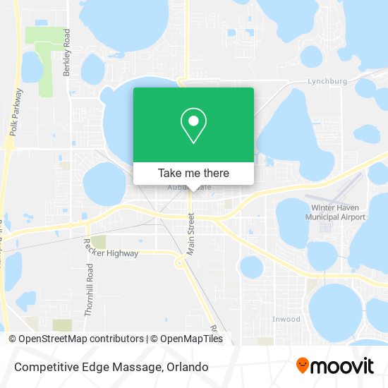 Competitive Edge Massage map