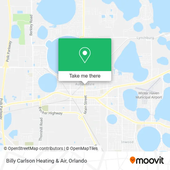 Billy Carlson Heating & Air map