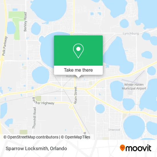 Mapa de Sparrow Locksmith