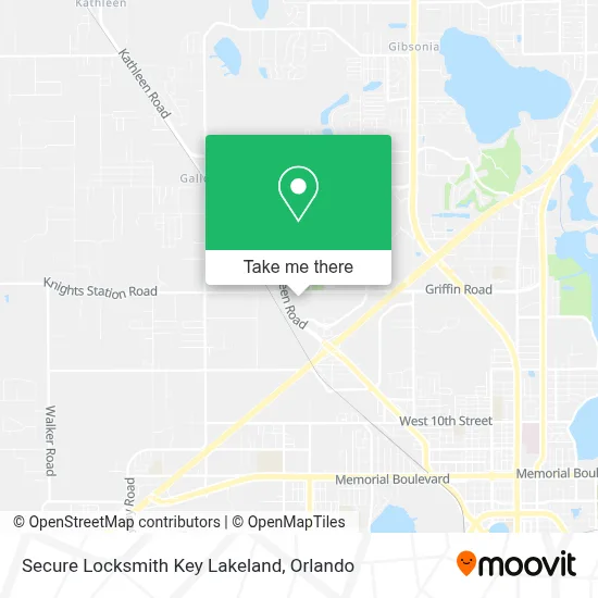 Secure Locksmith Key Lakeland map
