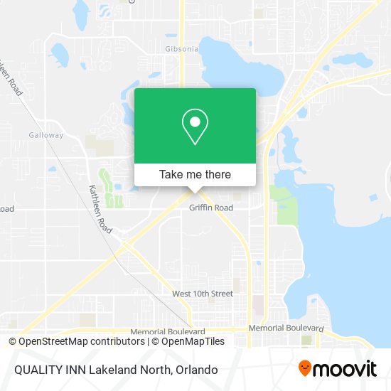 QUALITY INN Lakeland North map