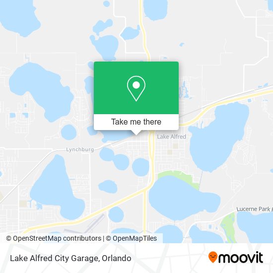 Lake Alfred City Garage map