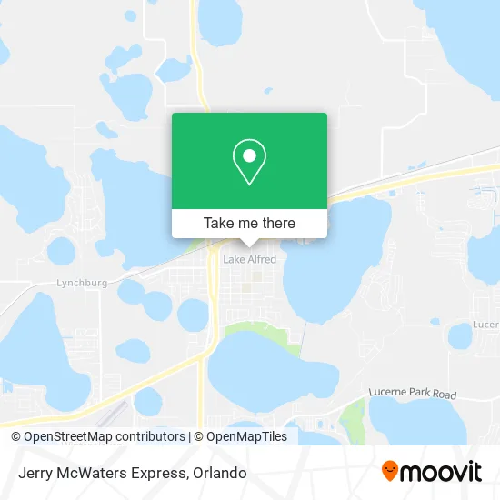 Jerry McWaters Express map