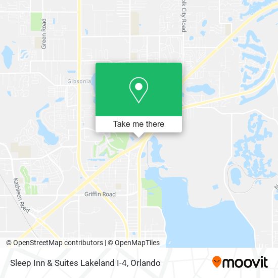 Sleep Inn & Suites Lakeland I-4 map