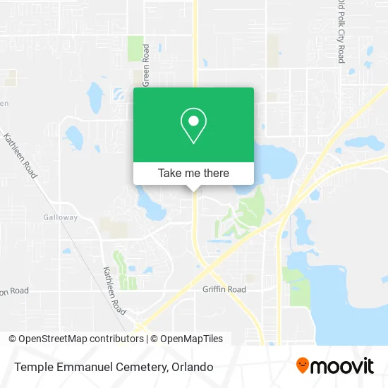 Temple Emmanuel Cemetery map