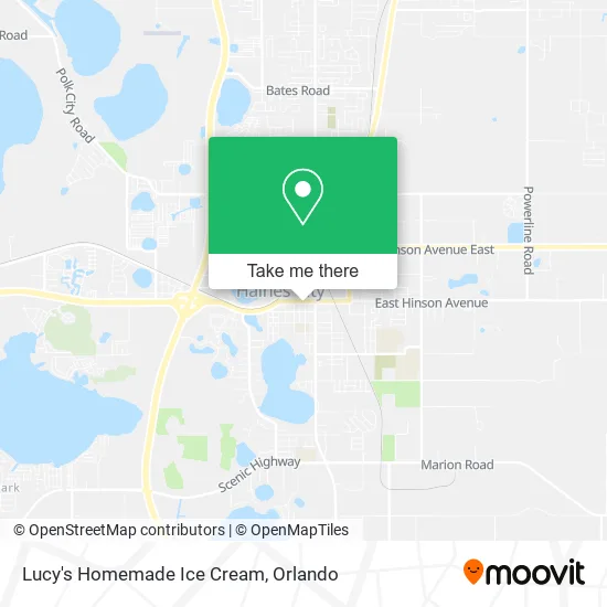 Lucy's Homemade Ice Cream map