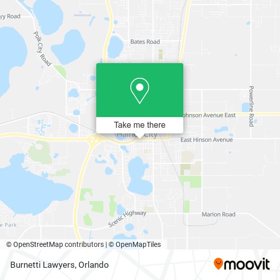 Burnetti Lawyers map