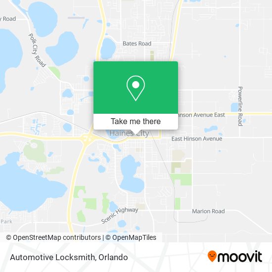 Automotive Locksmith map