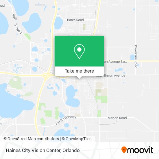 Haines City Vision Center map