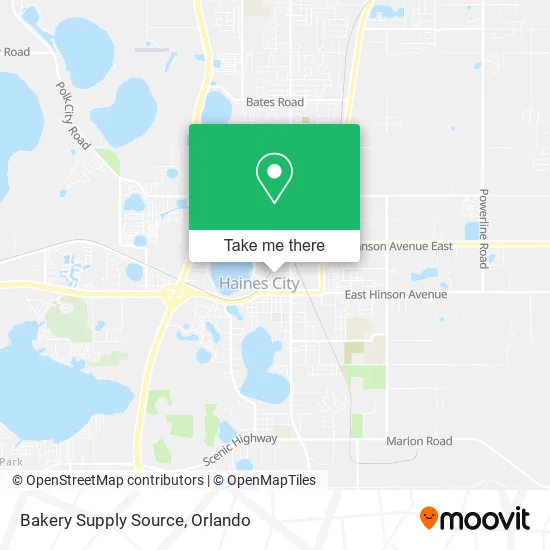 Bakery Supply Source map