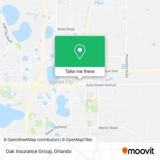 Oak Insurance Group map