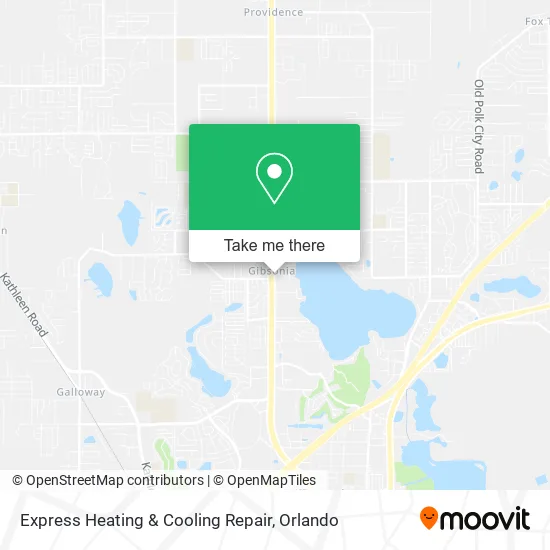 Express Heating & Cooling Repair map