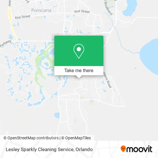 Lesley Sparkly Cleaning Service map