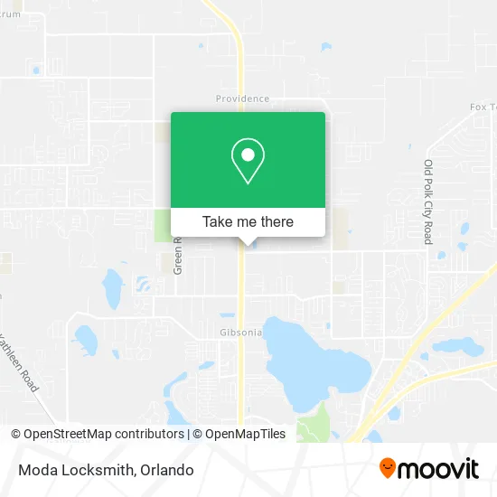 Moda Locksmith map