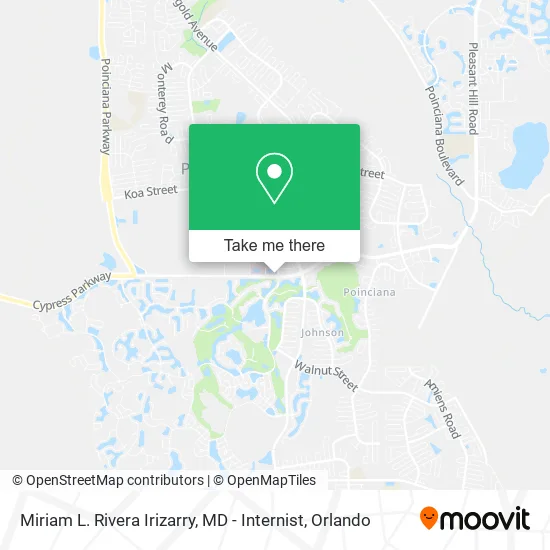 Mapa de Miriam L. Rivera Irizarry, MD - Internist