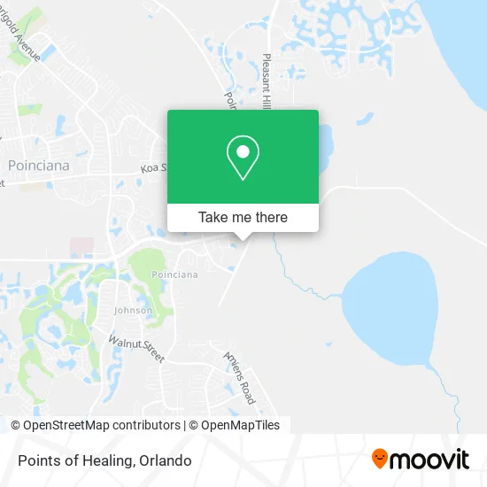 Points of Healing map