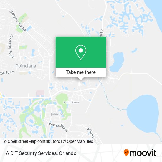 A D T Security Services map