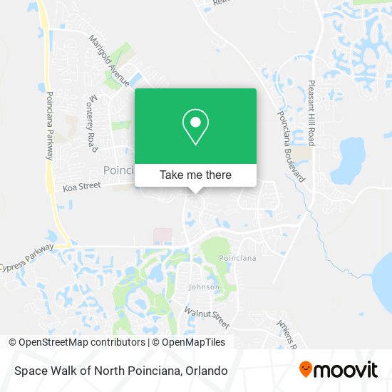 Space Walk of North Poinciana map