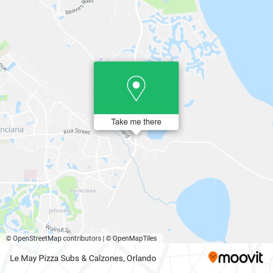 Le May Pizza Subs & Calzones map