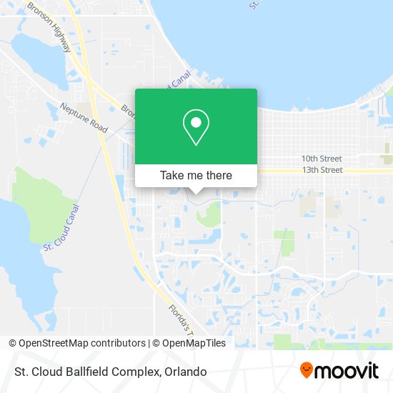 St. Cloud Ballfield Complex map