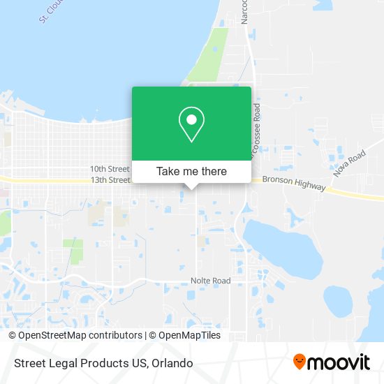 Mapa de Street Legal Products US
