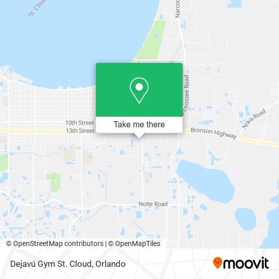 Dejavú Gym St. Cloud map