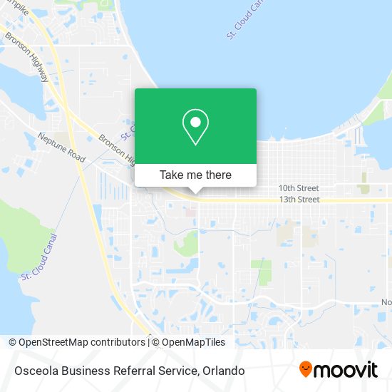 Osceola Business Referral Service map