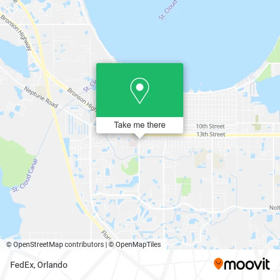 Mapa de FedEx